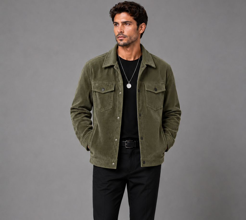 Hugo™ |Chaqueta Trucker de Pana Premium