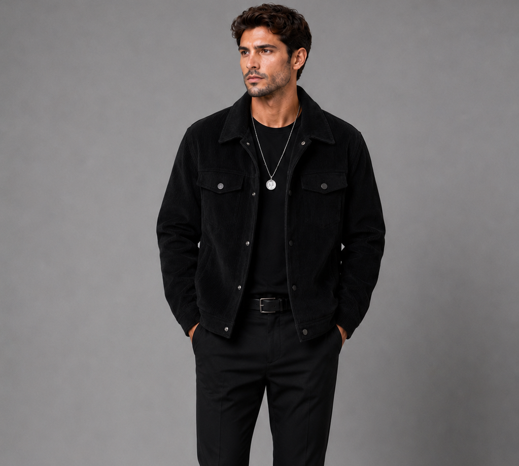 Hugo™ |Chaqueta Trucker de Pana Premium